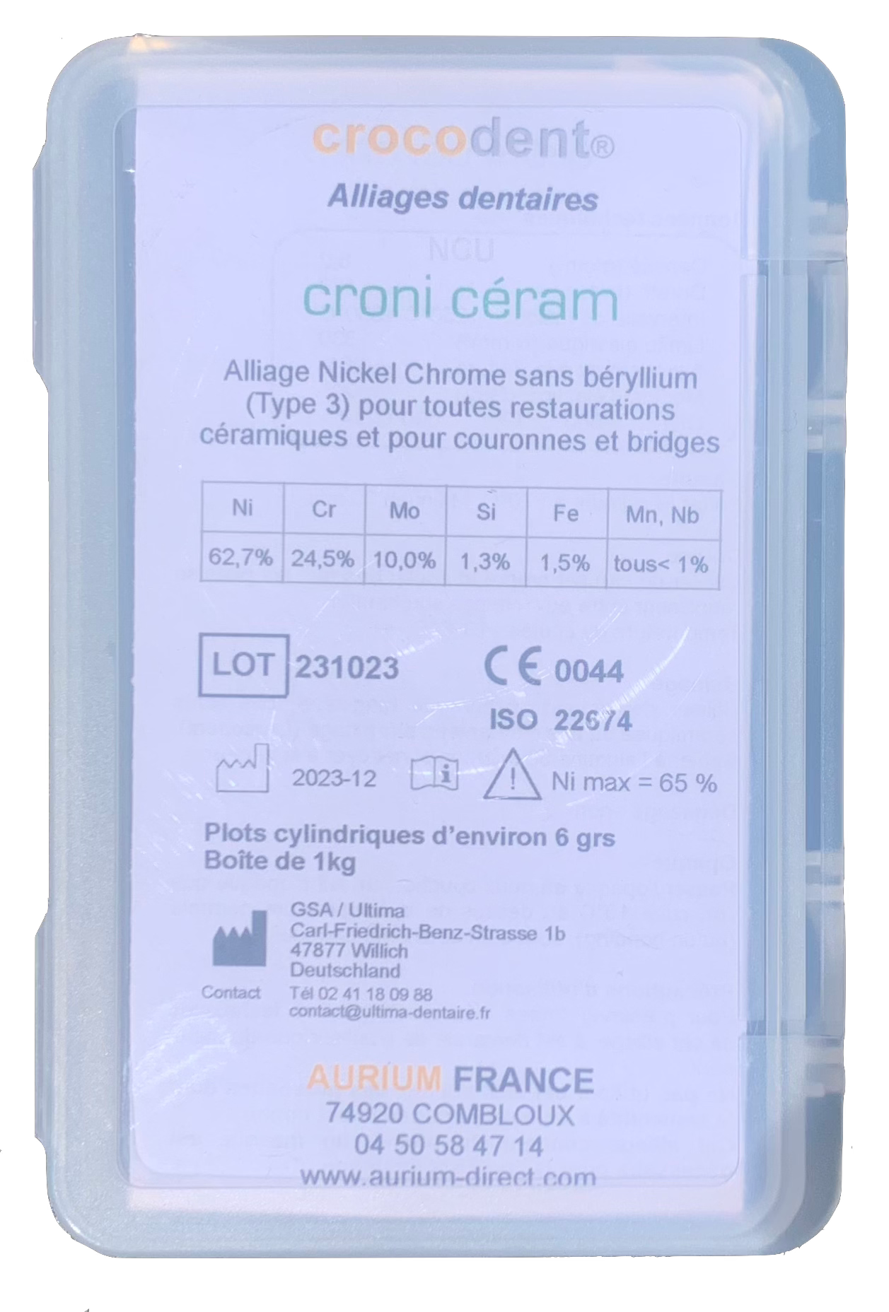 Crocodent CroNi Ceram (1 kg)